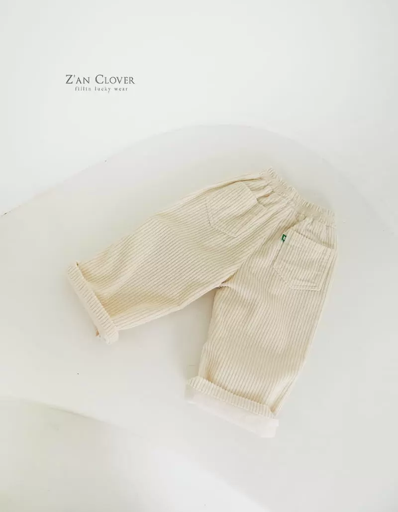 Zan Clover - Korean Children Fashion - #minifashionista - Rib Loose Pants - 2