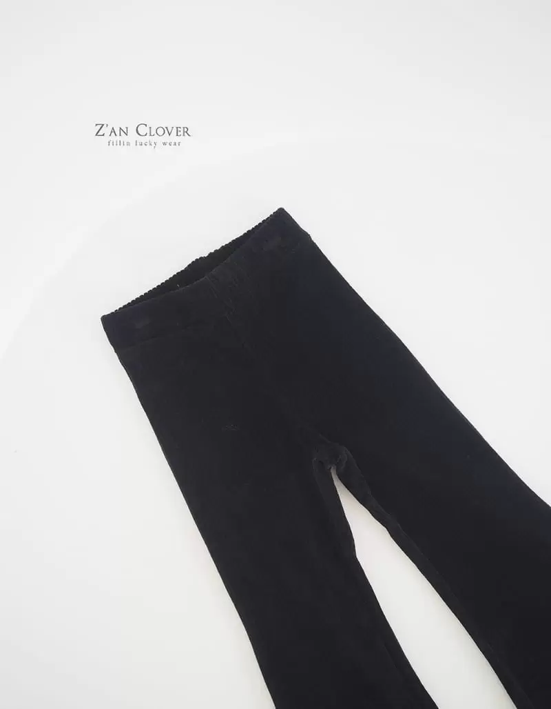 Zan Clover - Korean Children Fashion - #prettylittlegirls - Veloure Bootscut Pants - 8