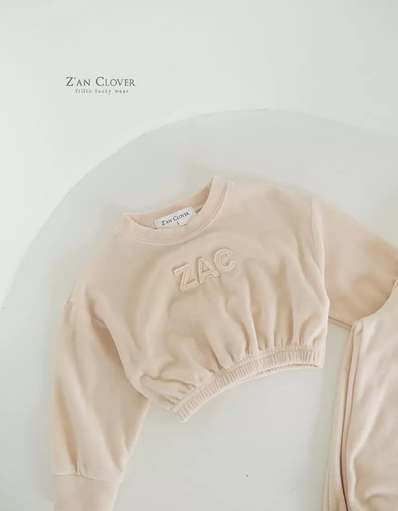 Zan Clover - Korean Children Fashion - #prettylittlegirls - ZAC Veloure Top Bottom Set - 9