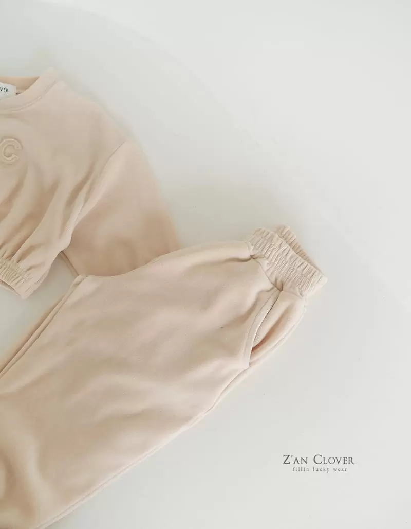 Zan Clover - Korean Children Fashion - #todddlerfashion - ZAC Veloure Top Bottom Set - 10