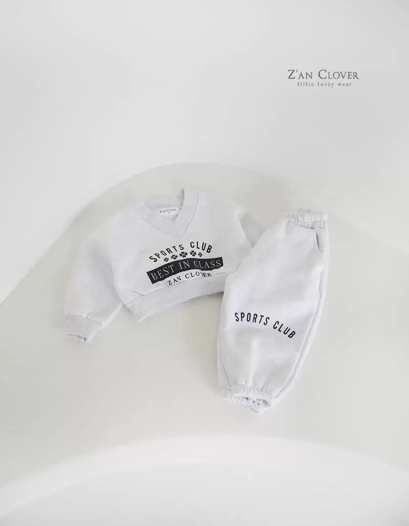 Zan Clover - Korean Children Fashion - #todddlerfashion - Sport Club Top Bottom Set - 9