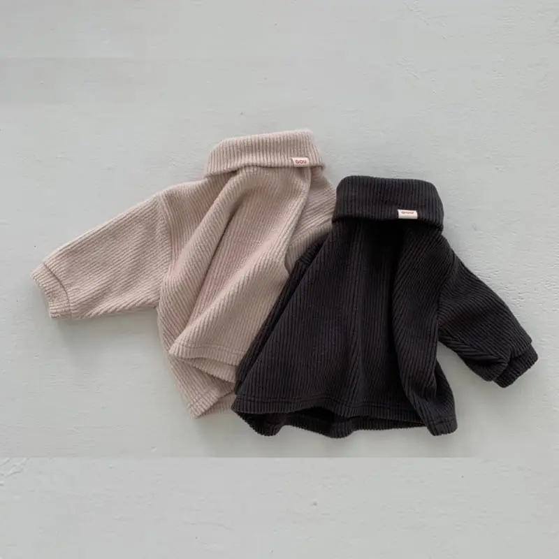 go;u - Korean Baby Fashion - #babyboutiqueclothing - Bebe Kiss Turtleneck 