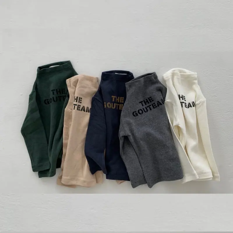 go;u - Korean Baby Fashion - #babyoutfit - Bebe Cupong Turtleneck Tee