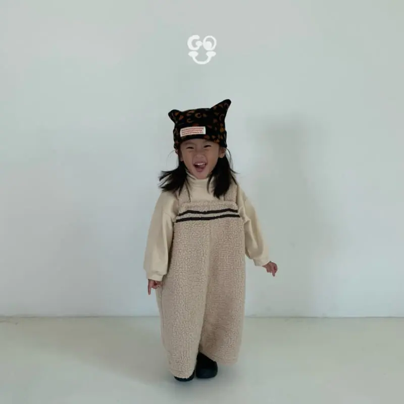 go;u - Korean Children Fashion - #Kfashion4kids - Lion Dungarees - 12