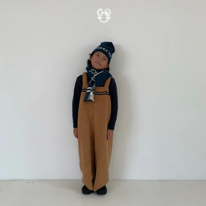go;u - Korean Children Fashion - #prettylittlegirls - Lion Dungarees - 2