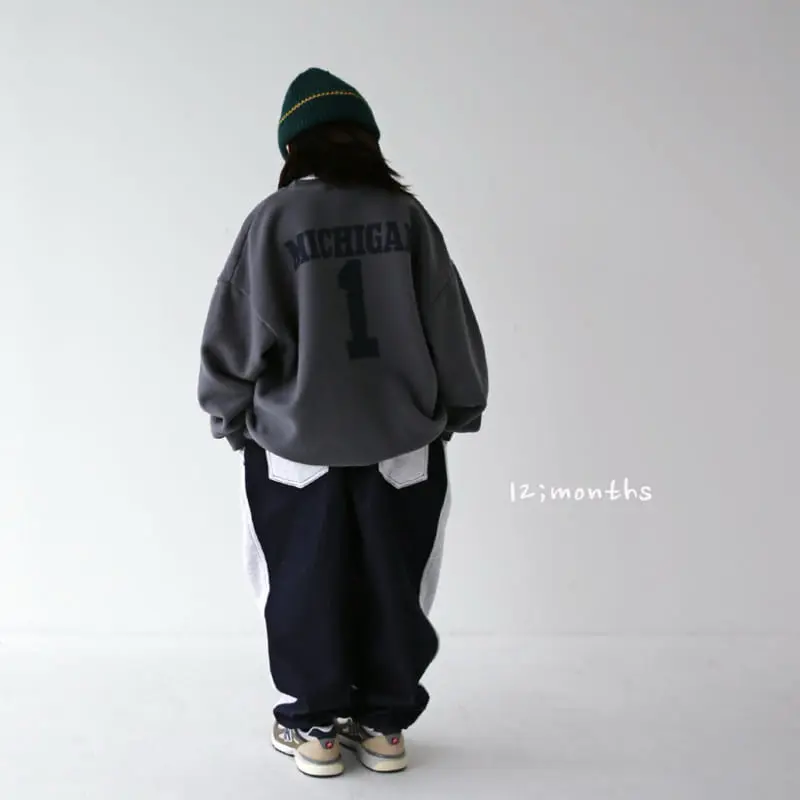 12 Month - Korean Children Fashion - #kidsshorts - Michigan Sweatshirt - 11