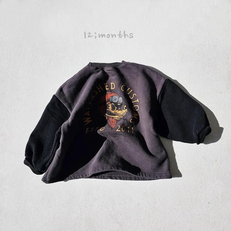 12 Month - Korean Children Fashion - #littlefashionista - wolf Tee - 4