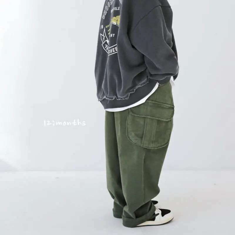 12 Month - Korean Children Fashion - #toddlerclothing - Round Cargo Pants - 11