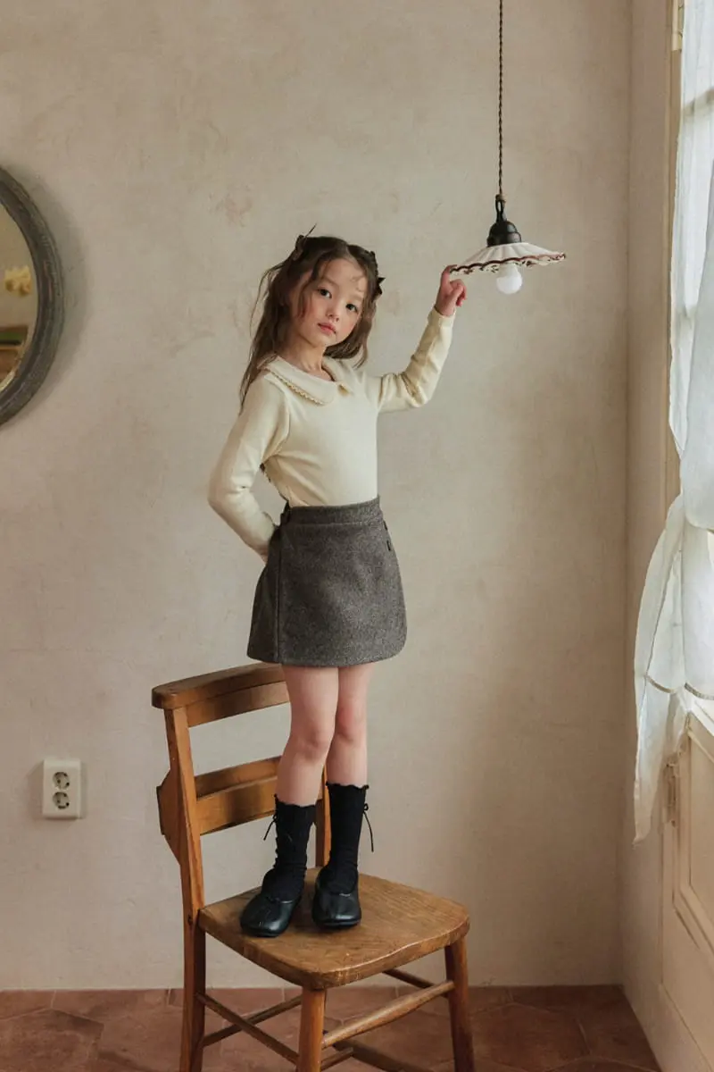 A-Market - Korean Children Fashion - #childofig - Toson Collar Tee - 8