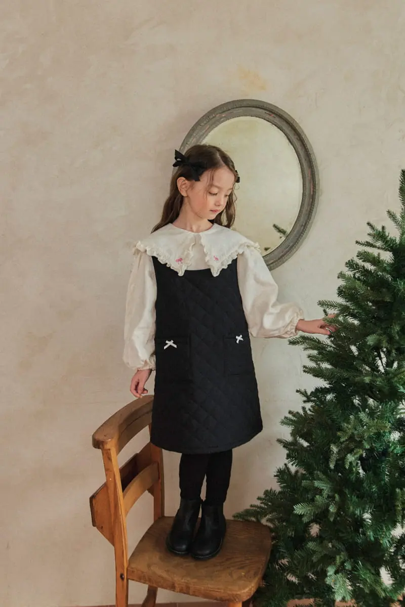 A-Market - Korean Children Fashion - #childofig - Pink Ribbon Blouse - 2
