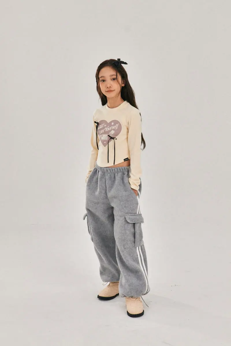 A-Market - Korean Children Fashion - #childrensboutique - Ribbon Crop Tee - 9