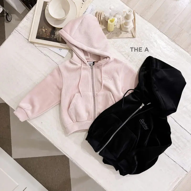A-Market - Korean Children Fashion - #designkidswear - Velvet Hoody Zip-up