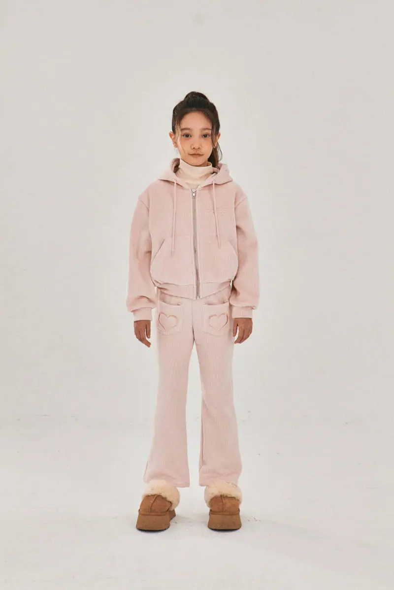 A-Market - Korean Children Fashion - #discoveringself - Heart Velvet Pants - 3