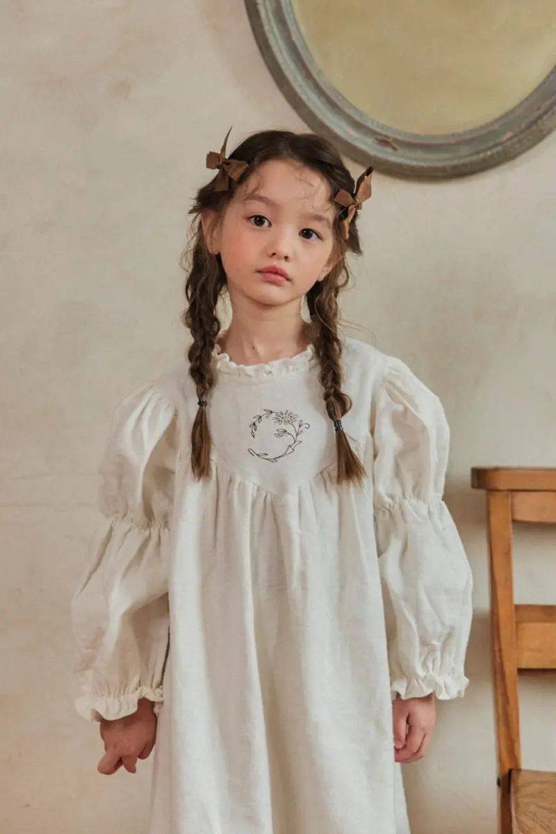 A-Market - Korean Children Fashion - #kidsstore - Princess Flower One-piece - 2