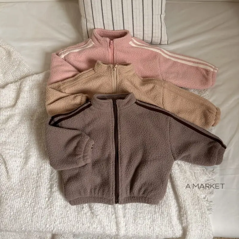 A-Market - Korean Children Fashion - #kidzfashiontrend - Two St Bbang Zip-up