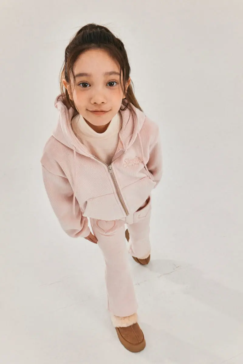 A-Market - Korean Children Fashion - #littlefashionista - Heart Velvet Pants - 9