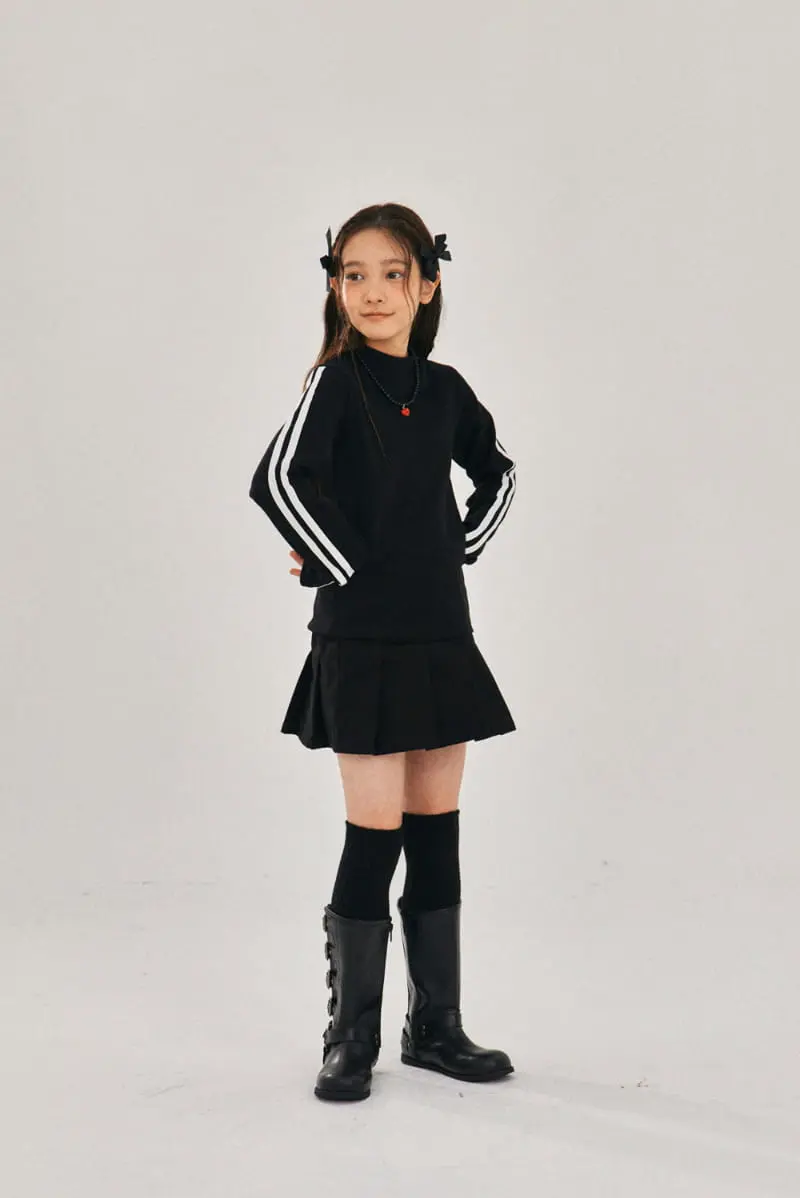 A-Market - Korean Children Fashion - #littlefashionista - Twill Peach Wrinkle Skirt - 3