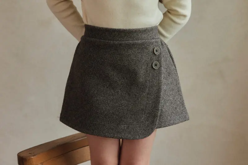A-Market - Korean Children Fashion - #magicofchildhood - Button Mogic Skirt Pants - 10