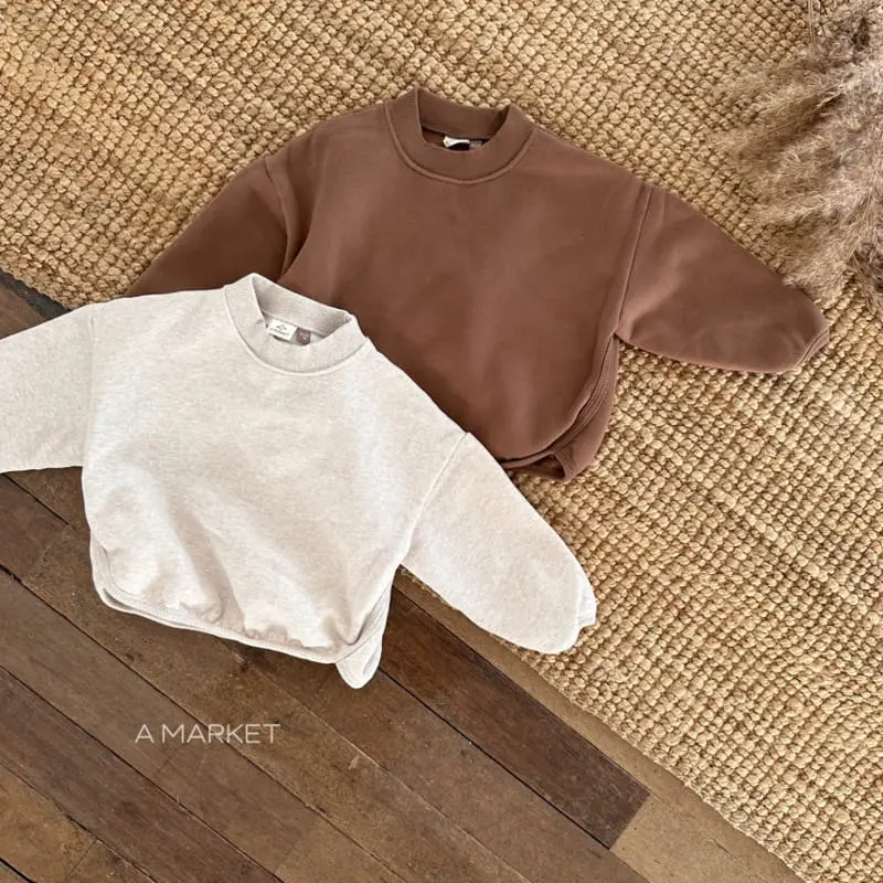 A-Market - Korean Children Fashion - #minifashionista - Trutleneck Piping Sweatshirt