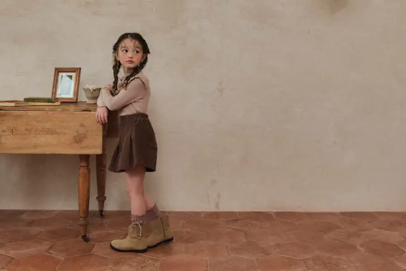 A-Market - Korean Children Fashion - #minifashionista - Fleece Corduroy Skirt Pants - 9