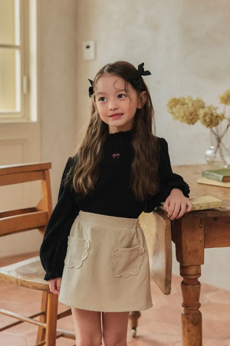 A-Market - Korean Children Fashion - #prettylittlegirls - Big Puff Blouse - 4