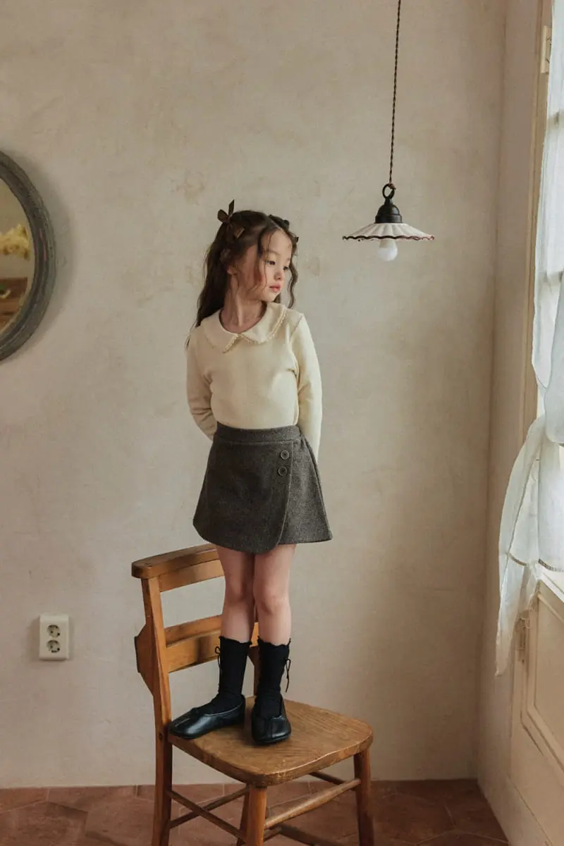 A-Market - Korean Children Fashion - #toddlerclothing - Toson Collar Tee - 6