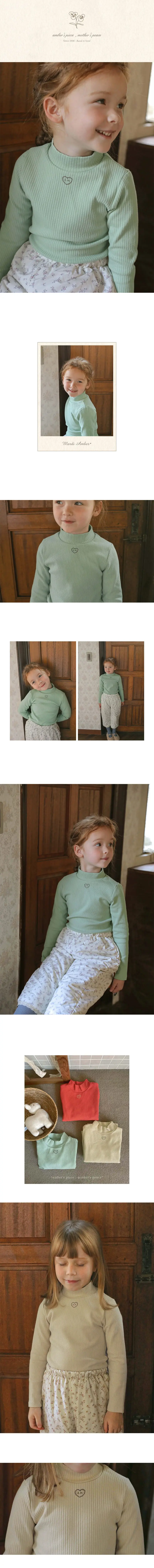 Amber - Korean Children Fashion - #Kfashion4kids - Coy Turtleneck Tee