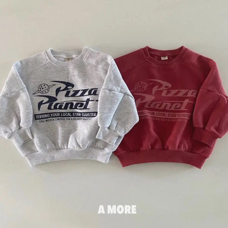 Amore - Korean Children Fashion - #kidsshorts - Pizza Sweatshirt
