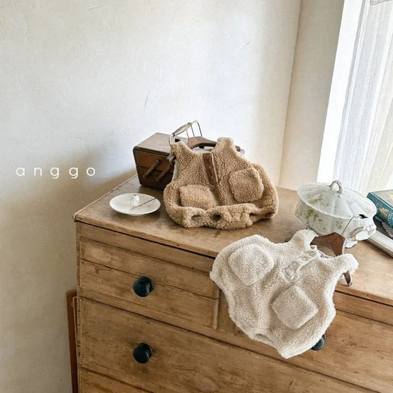 Anggo - Korean Baby Fashion - #babyboutique - Creamy Overalls