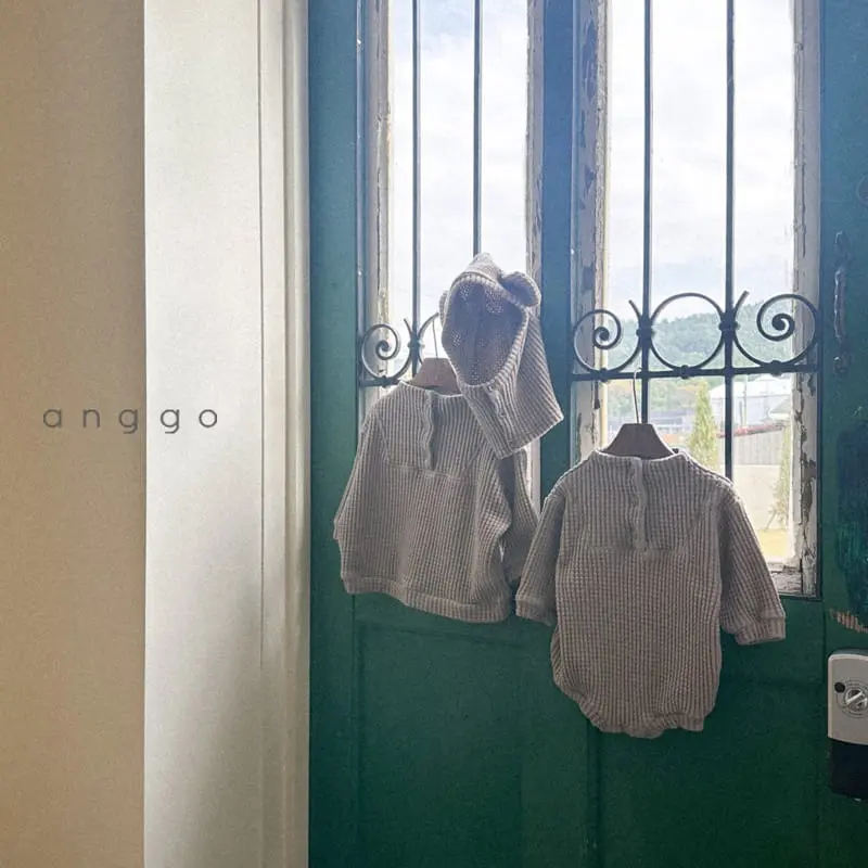 Anggo - Korean Baby Fashion - #babyoutfit - Waffle Baraclava - 3