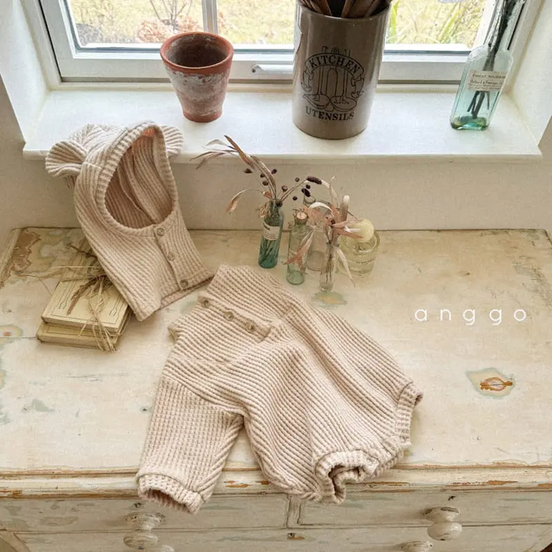 Anggo - Korean Baby Fashion - #babyoutfit - Waffle Baraclava - 4
