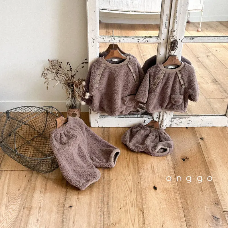 Anggo - Korean Children Fashion - #fashionkids - Soboroo Top Bottom - 8
