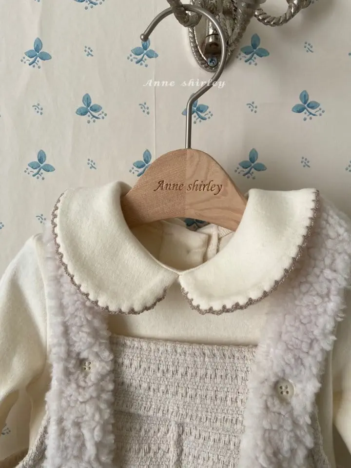 Anne Shirley - Korean Baby Fashion - #babyboutique - Fleece Dungarees Bodysuit - 6
