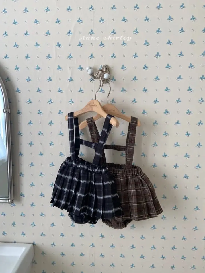 Anne Shirley - Korean Baby Fashion - #onlinebabyshop - Jenny Wrinkle Dungarees Bloomer - 12