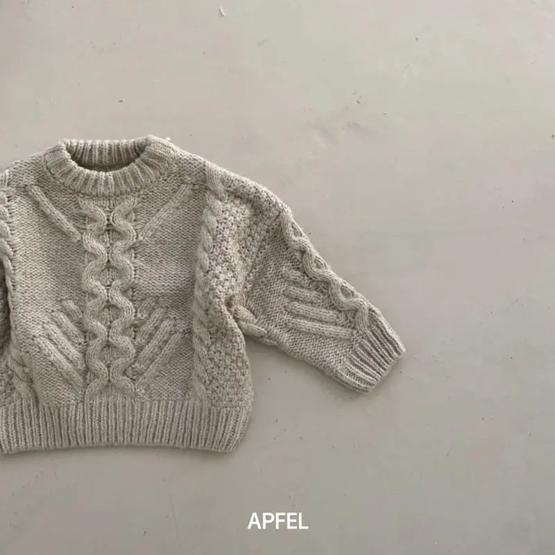 Apfel - Korean Children Fashion - #childofig - Cozy Knit Tee - 8