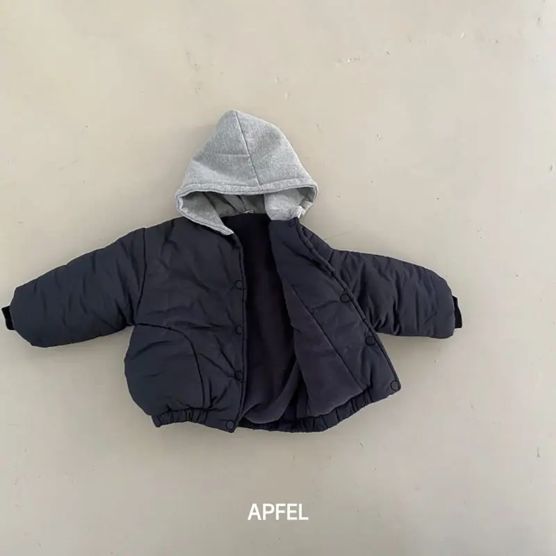 Apfel - Korean Children Fashion - #fashionkids - Enco Hoody Padding Jumper