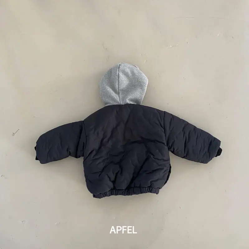 Apfel - Korean Children Fashion - #kidsshorts - Enco Hoody Padding Jumper - 2