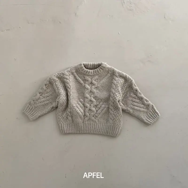 Apfel - Korean Children Fashion - #kidzfashiontrend - Cozy Knit Tee
