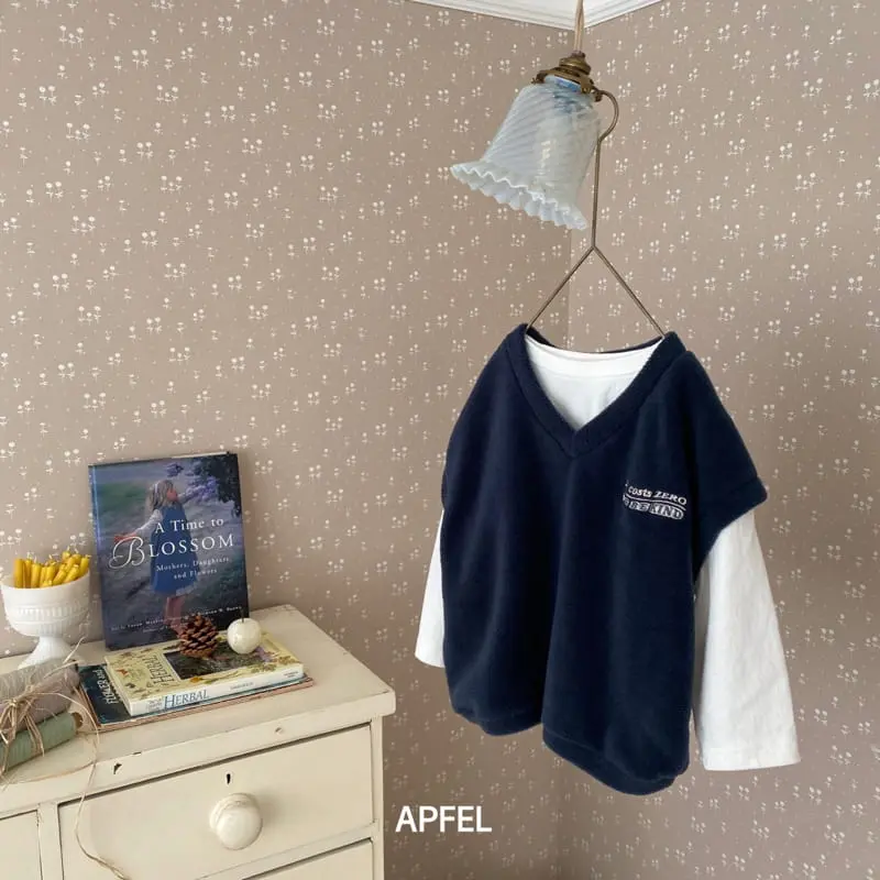 Apfel - Korean Children Fashion - #littlefashionista - Cloud V Neck Vest - 8