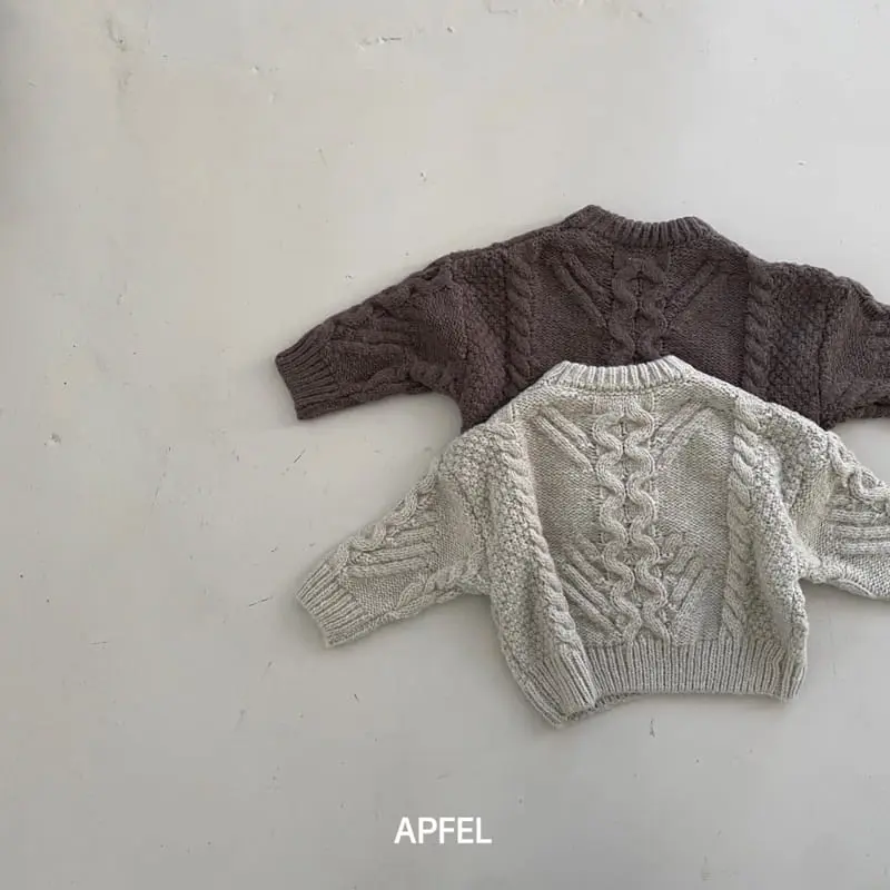 Apfel - Korean Children Fashion - #littlefashionista - Cozy Knit Tee - 3
