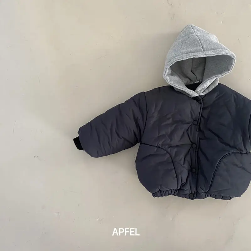 Apfel - Korean Children Fashion - #magicofchildhood - Enco Hoody Padding Jumper - 7