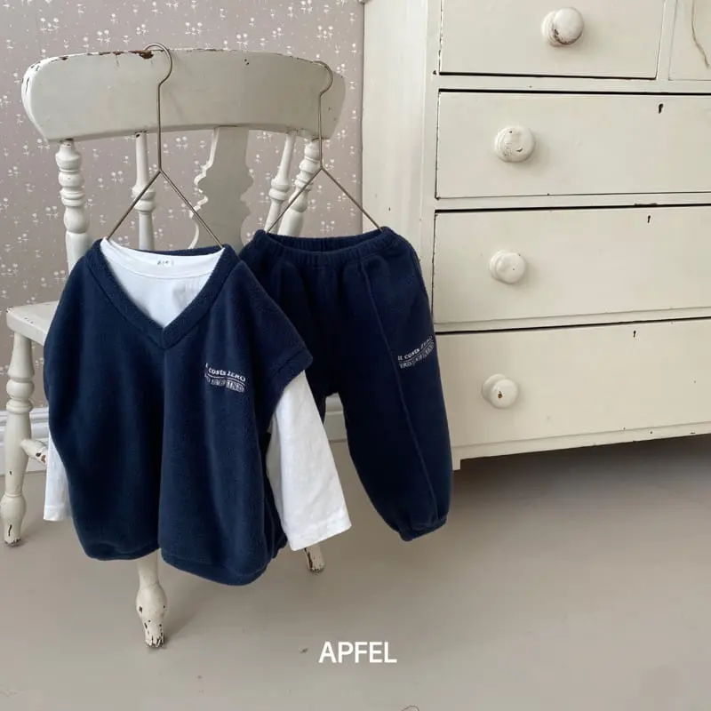 Apfel - Korean Children Fashion - #magicofchildhood - Cloud V Neck Vest - 9