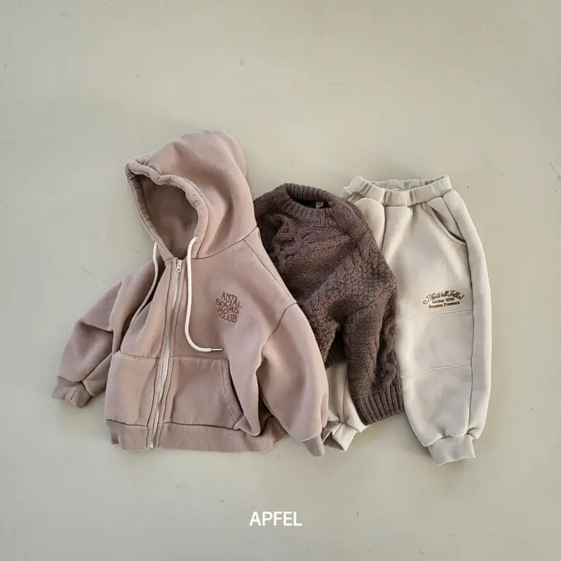 Apfel - Korean Children Fashion - #stylishchildhood - Vanila Hoody Zip-up - 9