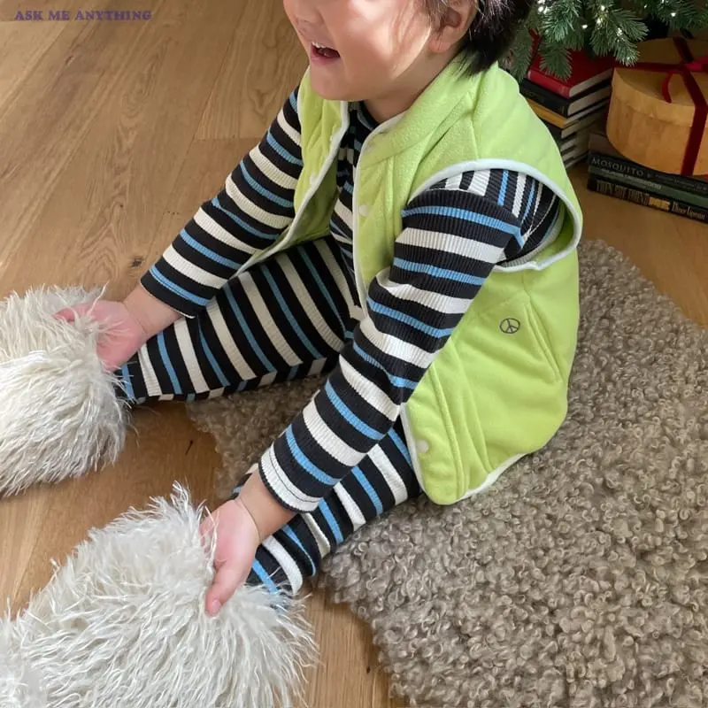 Ask Me Anything - Korean Children Fashion - #childofig - P Fleece Vest - 2
