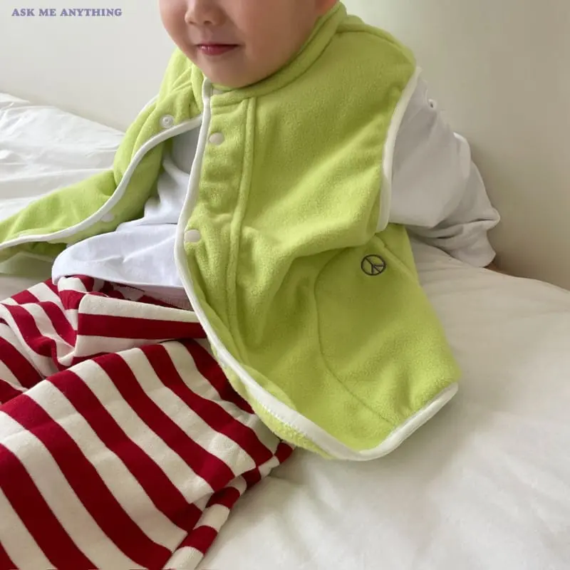 Ask Me Anything - Korean Children Fashion - #kidsstore - P Fleece Vest - 8