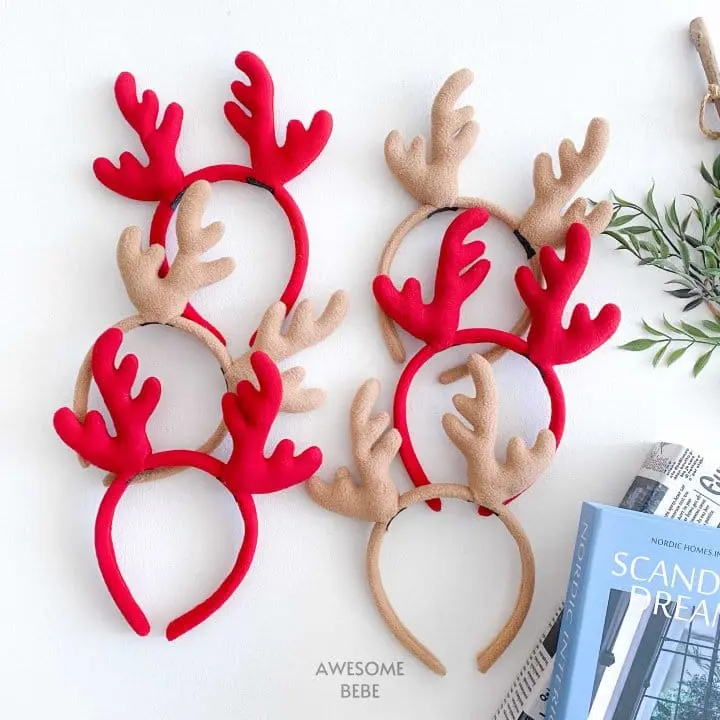 Awesome Bebe - Korean Children Fashion - #discoveringself - Mongsil Rudolph Hair Band - 2