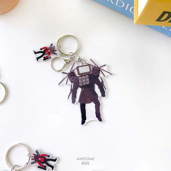 Awesome Bebe - Korean Children Fashion - #kidzfashiontrend - Skibibby Toilet Key Ring - 5