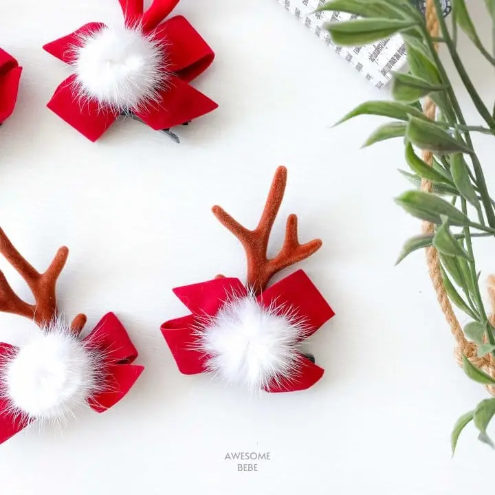 Awesome Bebe - Korean Children Fashion - #littlefashionista - Christmas Ribbon Bbul Hair Pin - 9