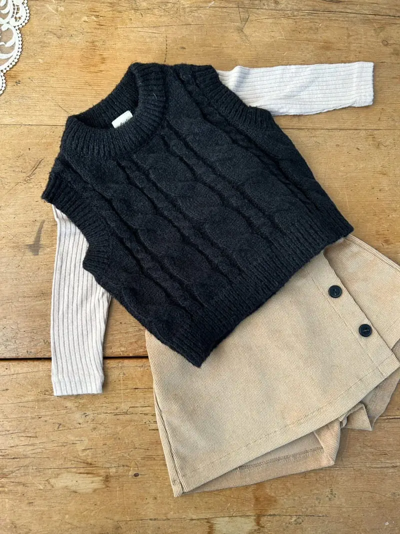 Azalea - Korean Children Fashion - #fashionkids - Vanila Knit Tee - 4