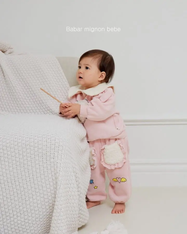 Babar Mignon - Korean Baby Fashion - #babyfashion - Bebe Bbosong Pocket Pants - 2